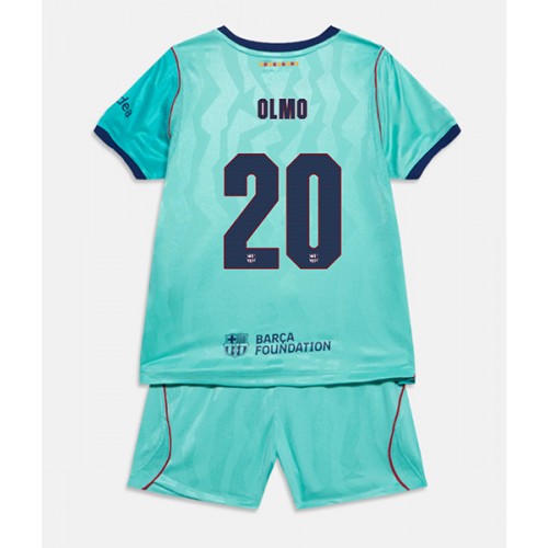 Dječji Nogometni Dres Barcelona Dani Olmo #20 Rezervni 2026-27 Kratak Rukav (+ Kratke hlače)